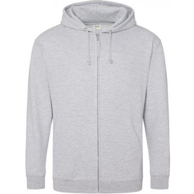 Just Hoods Pánska mikina na zips JH050 Heather Grey