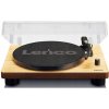 Gramofón Lenco LS-50 Poloautomatický s remeňovým pohonom, Predzosilňovač, 78RPM, Hnedý
