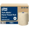 Papierové utierky v rolke 2-vrstv. TORK Matic natural 150m/600 útržkov H1 6ks