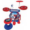 Lexibook Detské bicie Spider man Set elektrických bubnov so sedátkom