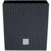 Prosperplast Rato Low Kvetináč 22,3 x 22,3 x 22,8 cm, antracit