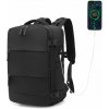 Kono multifunkčný batoh s USB portom - čierny - 25L