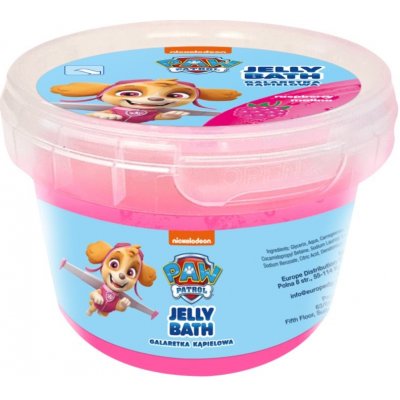 Nickelodeon Paw Patrol Jelly Bath prípravok do kúpeľa pre deti Raspberry - Skye 100 g