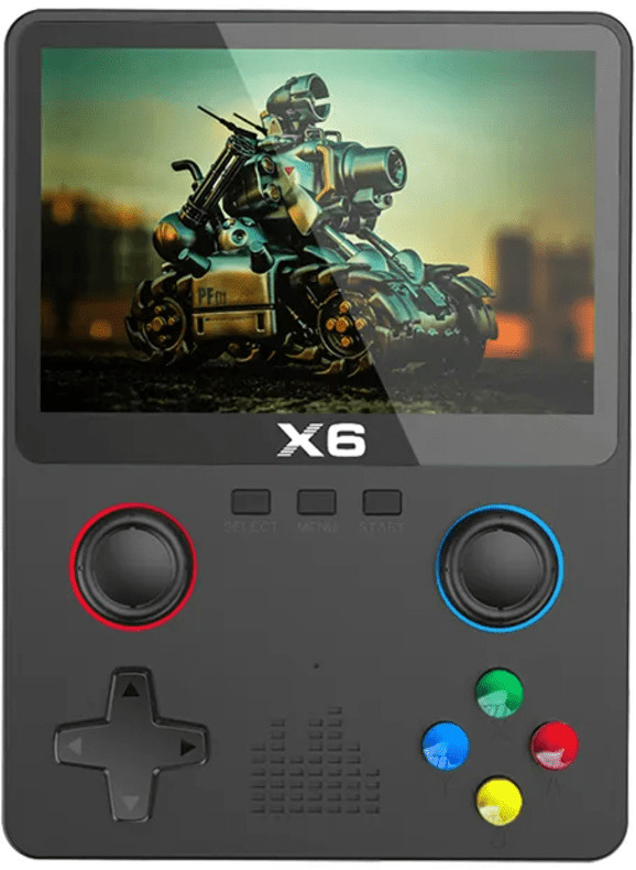 X6 Retro handheld konzole čierna