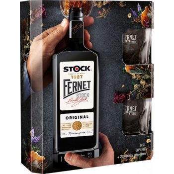 Fernet Stock 38% 0,5 l (darčekové balenie 2 poháre) od 15,37 € - Heureka.sk