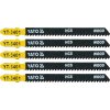 YATO Pílový list do priamočiarej píly 100 mm TPI10 5 ks