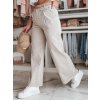 Dámske džínsy wide leg MOBISKA Dstreet UY2617 Farba: Béžová, Veľkosť: M