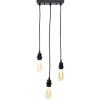 Luster Bohemia-Design Pavúk E27 3x 40 W 3 ramená čierny