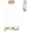 NEDES | LED Stmievateľný luster na lanku LED/65W/230V 3000-6500K zlatá + diaľkové ovládanie | ND3511