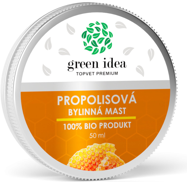 Green Idea Supplements propolisová bylinná masť 100% Bio Product 50 ml