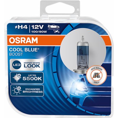 Osram Cool Blue Boost H4 12V 100/90W P43t 2 ks