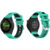 AC mobile RUN Silikónový dvoufarebný Opasok na hodinky Garmin Barva: Azurová-černá, Velikost: 22 mm