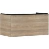 Hansgrohe Xelu Q Umývadlová skrinka, 50x98x55 cm, 1 zásuvka, prírodný dub/matná čierna 54060670-HG
