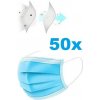 Chirurgické rúško na tvár s gumičkou 50 ks