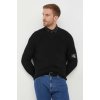 Calvin Klein Vlnený sveter Jeans pánsky tenký J30J325092 čierna