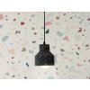 NEDES Závesné svietidlo Terrazzo / čierna 1 x E27 - ME0015R/B