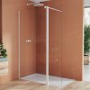 SANSWISS WALK-IN EASY Montážny set BTE3 - otočná stena v 180 ° biela mat číre BTE304060907