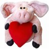 Plyšové prasa 25 cm so srdcom