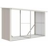 Prístrešok na drevo G21 WOH 682 - 302 x 119 cm, šedý