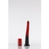 Twisted Beast Depths of Hell Demon Blood (Ombre) Medium, prémiové silikónové dildo s Vac-U-Lock prísavkou 43,5 x 3,6–6,1 cm