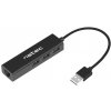 Natec Dragonfly rozbočovač 3x USB 2.0 HUB + RJ45