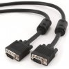 Gembird kábel prípojný k monitoru 15M/15M VGA 15m tienený extra, ferrity BLACK CC-PPVGA-15M-B