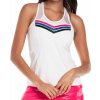 Lucky in Love Neon Lights Shadow Play Racerback Tank - white - Biely
