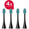 CONCEPT ZK0073 Náhradné hlavice k zubným kefkám PERFECT SMILE ZK701x, Sensitive Clean, 4 ks, čierne
