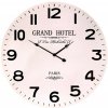 Hodiny nástěnné - pr. 58 cm, MDF, bílé, grand hotel