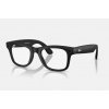 Meta RAY-BAN Meta Wayfarer (Standard) Smart Glasses (Gen 2) - Matte Black, Clear (0RW4012 601SSB50)