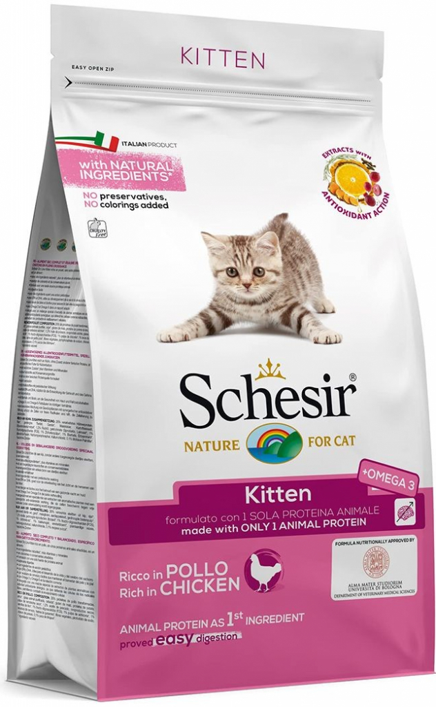 Schesir Cat Kitten kura a ryža 1,5 kg