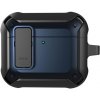 AppleKing super odolný obal s karabínou pre AirPods 4 - tmavomodrý - možnosť vrátiť tovar ZADARMO do 30tich dní