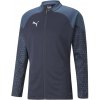 Pánska futbalová bunda Puma, TEAMCUP TRAINING JACKET tmavo modrá,svetlomodrá,biela XL