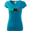 Italy Nápis - Dámske tričko Pure - XL ( Svetlý tyrkys )