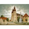 Obraz Trnava 2 bazilika Sv.Mikuláša, VBart PREVEDENIE: OBRAZ na plátne blindrám, ROZMER v cm/TYP OKRAJA: 105x70
