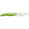 KYOCERA keramický nôž s bielou čepeľou/ 7,5 cm dlhá čepeľ/ zelená plastová rukoväť