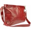 NovaKabelka.sk Corinna Rossa kožená talianska crossbody kabelka červená