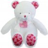 Plyšový medvedík Bear Je T'aime Doudou et Compagnie v darčekovej taške biely 25 cm od 0 mes