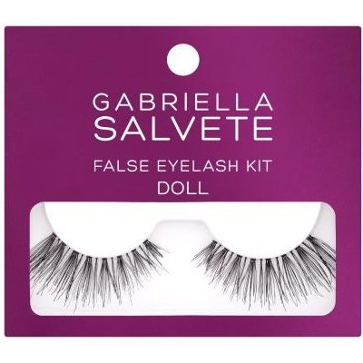 Gabriella Salvete False Eyelash Kit Doll sada umelé mihalnice 1 pár + lepidlo na mihalnice 1 g