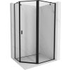 Mexen Mist, päťuholníkový sprchový kút, pravý 100 x 80 cm, číre sklo-čierny rám, 8A8-100-080-70-70-P