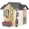 Domček pre záhradníka s kvetináčmi Garden House Life Smoby rozšíriteľný s odkvapom a mriežka s kŕmidlom pre vtáčiky 135 cm s UV filtrom od 24 mes - model 2025