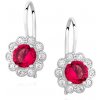 Olivie Detské strieborné náušnice RUBY 1632 Ag 925; ≤1,6 g.
