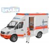 Bruder 2536 Mercedes Benz Sprinter sanitka s figurkou