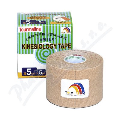 Temtex Tourmaline kinesiotape béžová 5cm x 5m