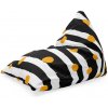 Sablio Sedací vak Pruhy a bodky: 150x80 cm