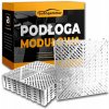 Modulárna podlaha Puzzle dlaždice 40x40 Garáž Auto Podlaha Dielňa Biela