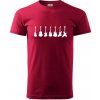 Gitary v rade - Klasické pánske tričko vyššej gramáže - 2XL ( Marlboro červená )