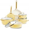 GreenPan Padova Reserve – 6dílná sada hrnců a pánví, žlutá