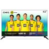 CHiQ 43-palcový televízor,Bezrámčekový LED televízor so systémom Android,4K UHD U43G7LX,Smart TV,HDR,Modrátooth5.0,Dolby Vision,Netflix,Prime Video,Youtube,Google Assistant,WiFi,LAN/HDMI/USB/CI+,Troji