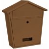 Schránka MODERN A, hnedá, poštová, 365x365x133 mm